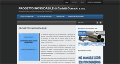 Desktop Screenshot of progettoinossidabile.it