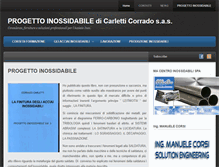 Tablet Screenshot of progettoinossidabile.it